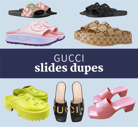 gucci pool slide dupes|Gucci slides knock off.